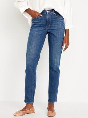 NWT Old Navy OG Indigo Straight High Rise Jeans - 14